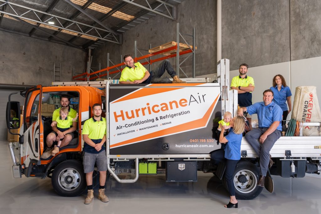 team photo of hurricane air